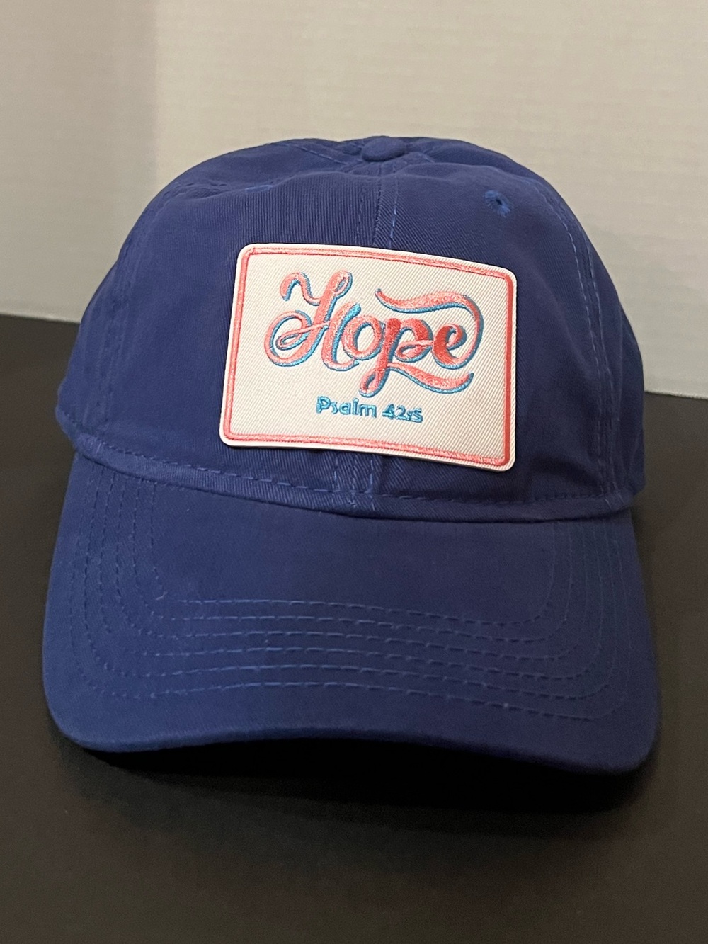 Hope Patch Baseball Cap - Blue. New. Custom made